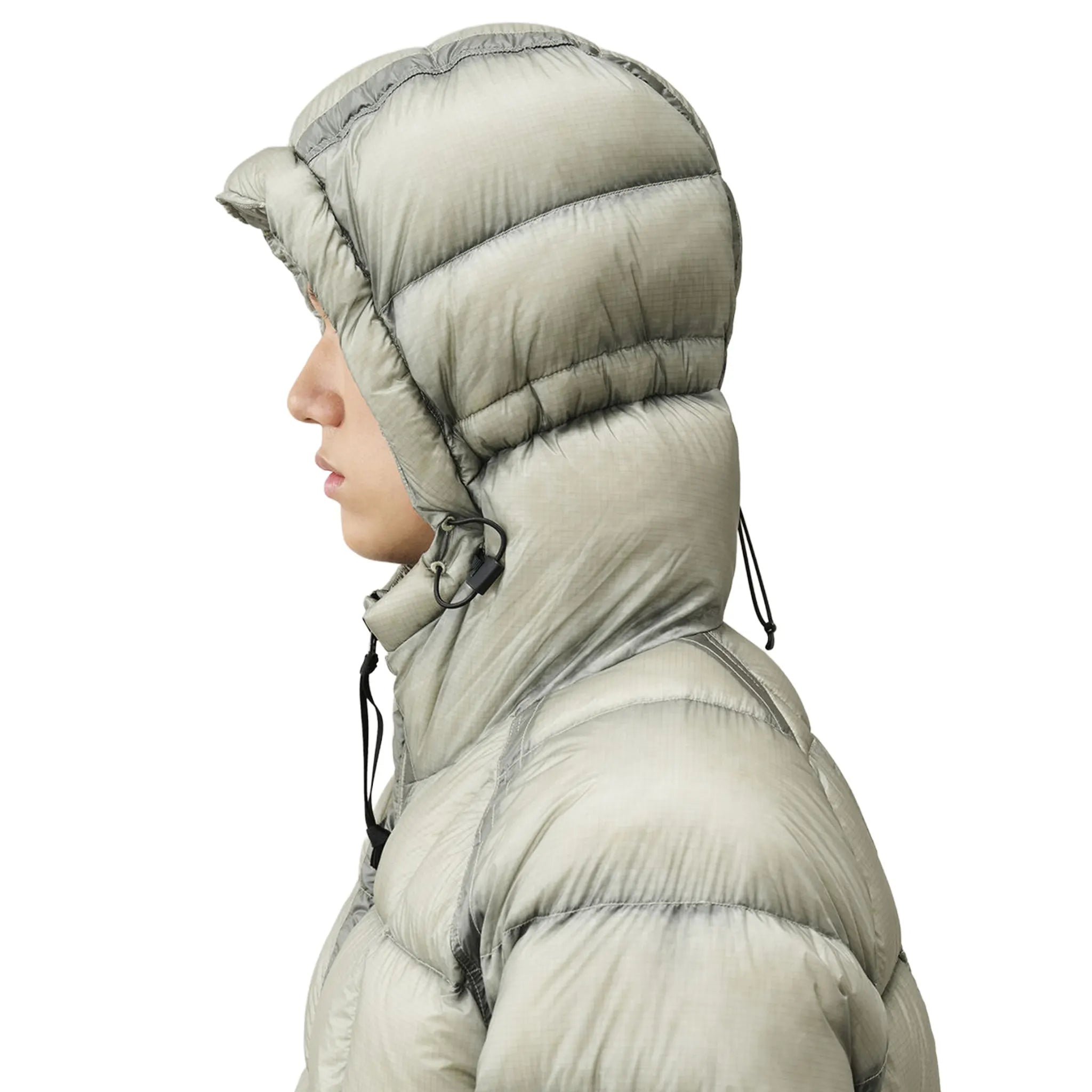 CP Company D.D. Shell Flint Grey Hooded Puffer Jacket